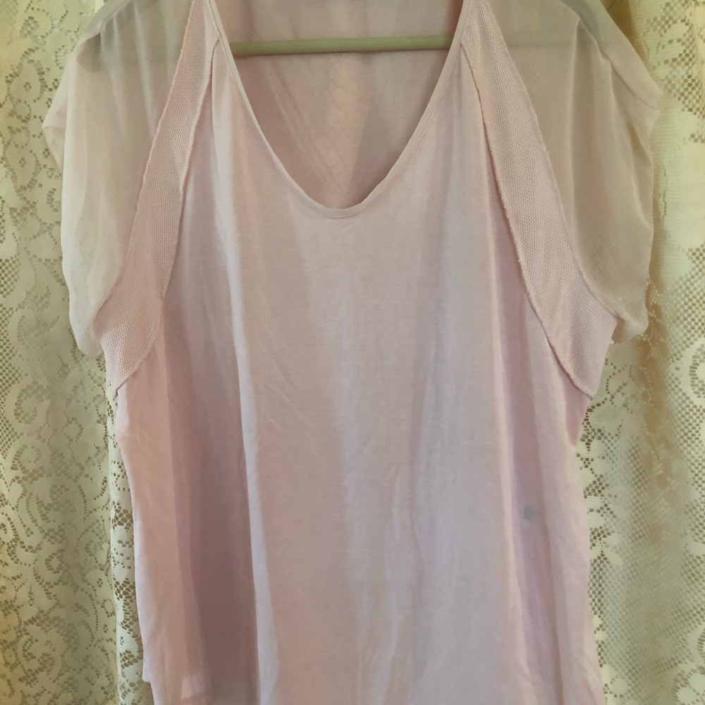 Short sleeve blush/pink top